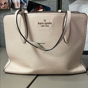 kate spade pink Leather Tote Bag